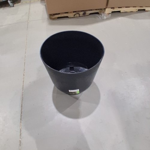 TIERRA VERDE FLORENCIA LARGE ROUND PLANTER - 79L - 21" X 20" - BLACK (MODEL: MT5100591CM) image 2