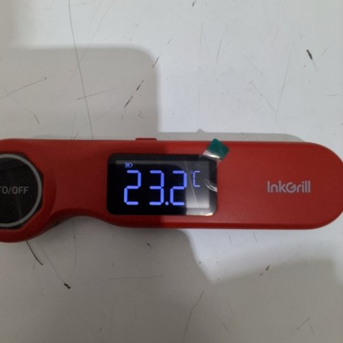 INKGRILL INSTANT READ MEAT THERMOMETER WITH CALIBRATION FOR GRILL - RED (MODEL: RHT-2HK) image 2