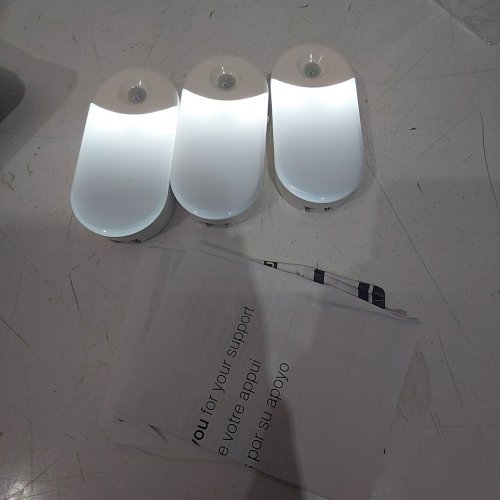 3PK CAMELION LED RECHARGEABLE MOTION SENSING POWER FAILURE NIGHT LIGHT - WHITE (MODEL: M-111) image 2