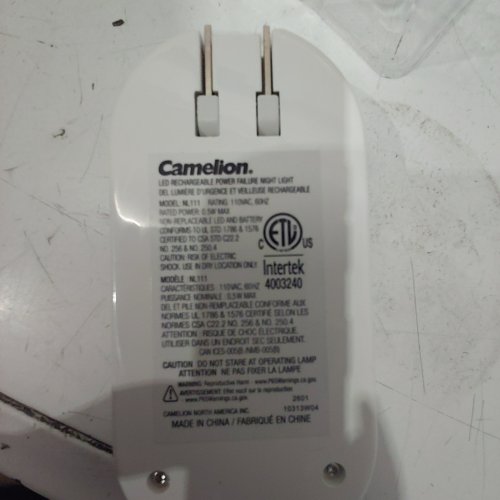 3PK CAMELION LED RECHARGEABLE MOTION SENSING POWER FAILURE NIGHT LIGHT - WHITE (MODEL: M-111) image 3