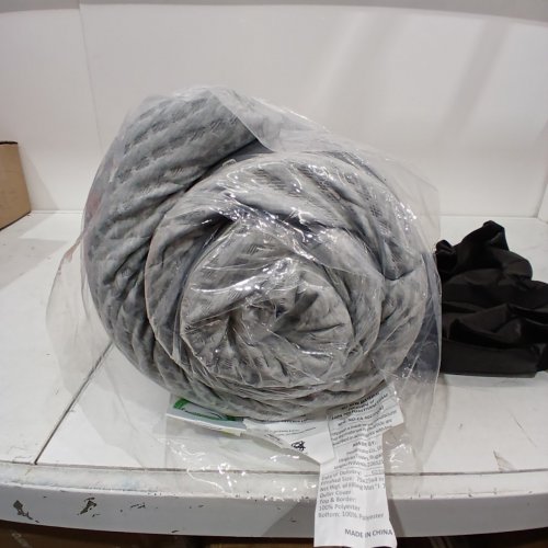 MEMORY FOAM MATTRESS TOPPER - SINGLE - GREY image 3
