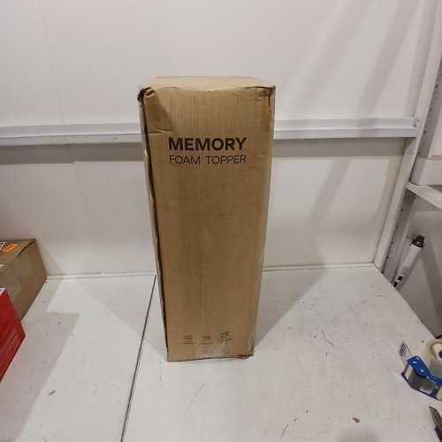 MEMORY FOAM MATTRESS TOPPER - SINGLE - GREY image 5