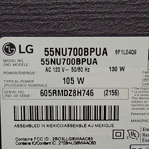 LG NANO NU70B 4K UHD SMART TV - Α7 AI PROCESSOR GEN9, DYNAMIC TONE MAPPING - 55" (MODEL: 55NU700BPUA) image 18