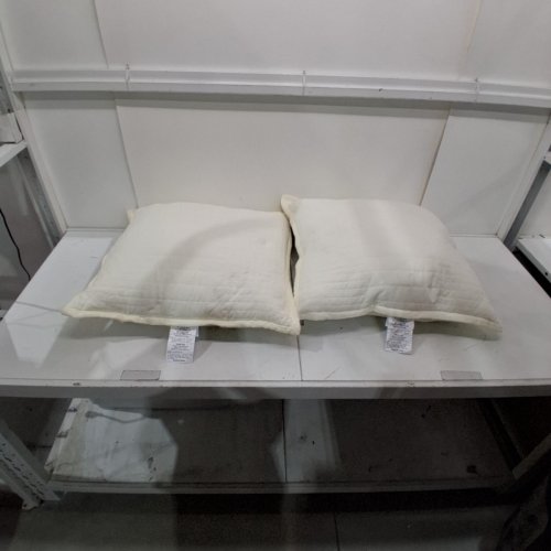 2PK HEARTH & HAND WITH MAGNOLIA QUILT EURO SQUARE THROW PILLOW - 26" X 26" - SOUR CREAM/WHITE (MODEL: 324-02-3300) image 2