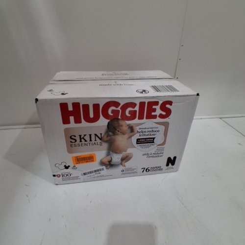 76PK HUGGIES SKIN ESSENTIALS DERMATOLOGIST APPROVED DIAPERS - SIZE NEWBORN (UP TO 10LBS) image 3