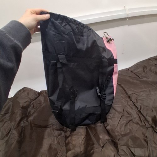 TETON SPORTS CELSIUS REGULAR SLEEPING BAG WITH RIGHT ZIP - 80'' X 33'', -18°C - BROWN AND PINK - (MODEL:178R) image 3