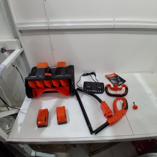 VOLTASK CORDLESS CORDLESS SNOW BLOWER WITH 2 BATTERIES & CHARGER - 16" - 48V - BLACK/ORANGE (MODEL: CSS004-160OR-CAVK/CSS004-160) image 3