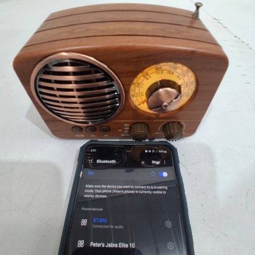 MEIER BLUETOOTH RADIO - BROWN (MODEL: M-1161BT) image 2