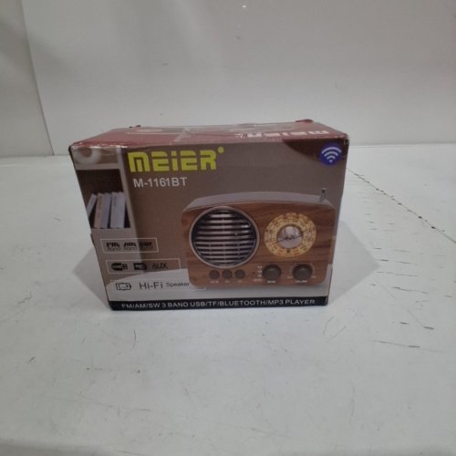 MEIER BLUETOOTH RADIO - BROWN (MODEL: M-1161BT) image 4
