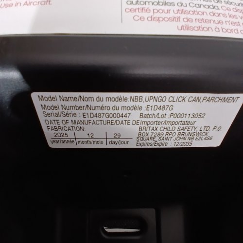 BRITAX UPNGO CLICK BACKLESS BOOSTER CAR SEAT WITH RIGID LUAS - 120 LBS - LIGHT GREY (MODEL:E1D487G) image 2