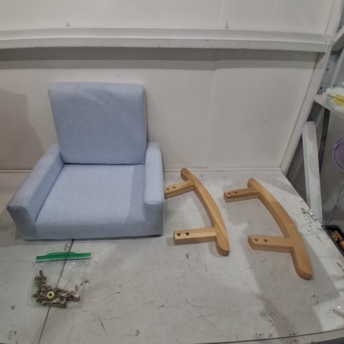 KID'S HONEYJOY ROCKING CHAIR - 20" X 19" - LIGHT BLUE (MODEL: HV10297BL) image 3
