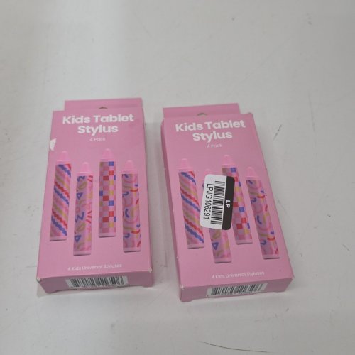 2 (4PK) KIDS GEMS CRAYON STYLE TABLET STYLUS - PINK image 2