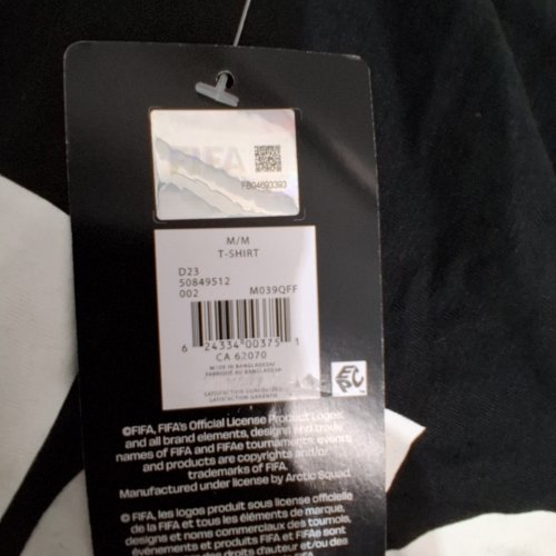 FIFA WORLD CUP TROPHY GRAPHIC T-SHIRT - MEDIUM - BLACK (STYLE: M039QFF) image 3