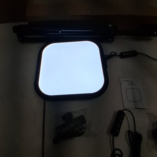 2PK LED VIDEO/PHOTOGRAPHY LIGHT KIT WITH TRIPOD & PHONE STAND - 23.5"-78" - 2500K-8500K - 1700LM - BLACK/WHITE (MODEL: L220X2) image 2