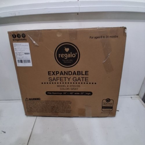 GRAY EXPANDABLE PLASTIC SAFETY GATE - GREY (0723 DS) image 5
