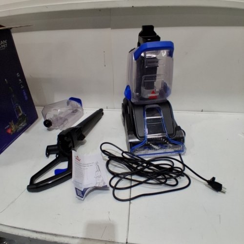 BISSELL POWERCLEAN POWERFUL & LIGHTWEIGHT TURBOBRUSH PET UPRIGHT CARPET CLEANER - 120V - BLUE - (MODEL:3939C) image 3