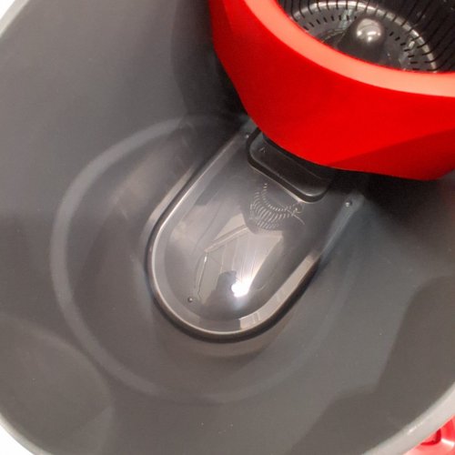 VILEDA EASYWRING SPIN MOP BUCKET FLOOR CLEANING SYSTEM WITH POWER MOP HEAD & EXTENDABLE HANDLE - RED/GREY (MODEL: 172880/10683010609981/183310/183418) image 3
