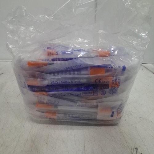 100PK DISPOSABLE INSULIN SYRINGE - 1ML - 31G*5/16" image 3
