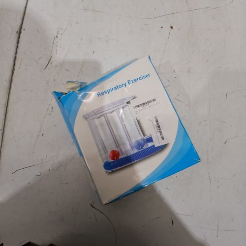 RESPIRATORY PULMONARY BREATHING EXERCISER TRAINING SYSTEM -3 BALL SYSTEM - CLEAR/BLUE image 3