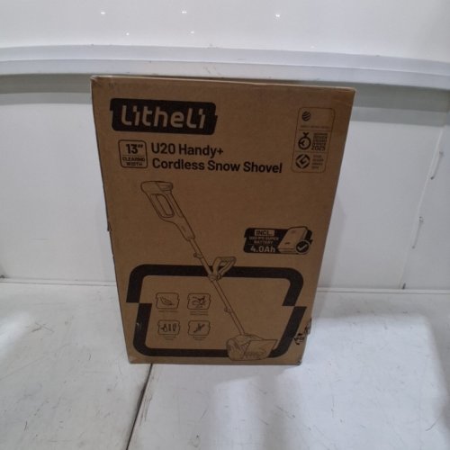 LITHELI CORDLESS BRUSHLESS BATTERY POWERED SNOW SHOVEL - 13" - 20V - ORANGE (MODEL: EGR090040) image 7
