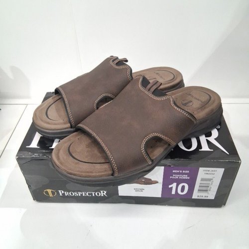 MEN'S PROSPECTOR AUSTIN 2.0 SLIDE SANDAL - SIZE 10 - BROWN/BLACK (STYLE : 1982232) image 2