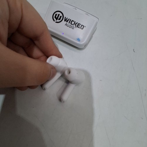 WICKED AUDIO APOC HANDS FREE TRUE WIRELESS HEADPHONES -27H BATTERY - WHITE (MODEL: WITW5251) image 5