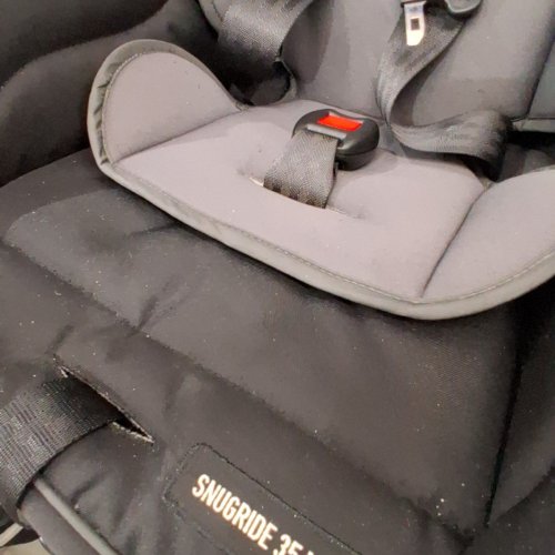 GRACO SNUGRIDE 35 LITE LX INFANT CAR SEAT - 4-35LBS CAPACITY - GOTHAM FASHION BLACK/GREY (MODEL: 2143034) image 4