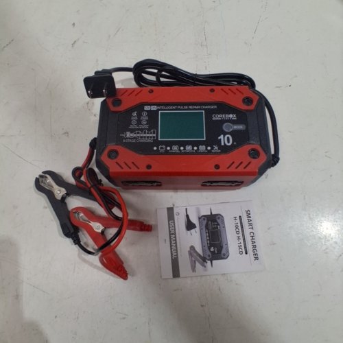 COREBOX SMART BATTERY CHARGER AND MAINTAINER - 12 V 10A; 24 V 5A - RED AND BLACK (MODEL: H-10CD) image 3