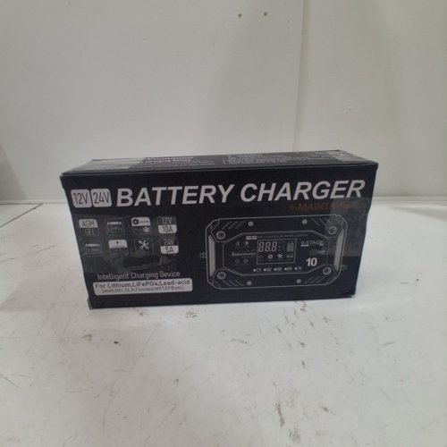 COREBOX SMART BATTERY CHARGER AND MAINTAINER - 12 V 10A; 24 V 5A - RED AND BLACK (MODEL: H-10CD) image 4