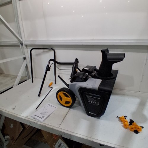 CORDLESS SNOW BLOWER- 2 X 20V - 20" CLEARING WIDTH - BLACK/ GRAY/YELLOW (MODEL: HL-SXJ-01) image 2
