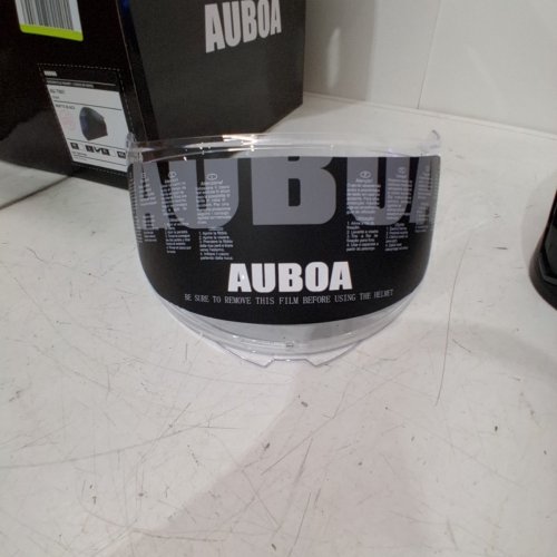 AUBOA FULL FACE MOTORCYCLE HELMET WITH VISOR - LARGE - BLACK GLOSS - (MODEL: AU-T801) image 3