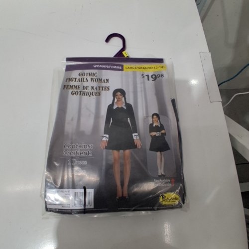 GIRL'S PARTYHOLIC GOTHIC PIGTAILS GIRL - LARGE (10-12) - BLACK (STYLE: 50202M) image 2