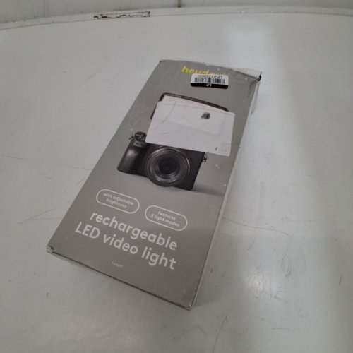 HEYDAY RECHARGEABLE LED CAMERA/VIDEO LIGHTING ACCESSORY WITH PHONE MOUNT - BLACK (MODEL: LEDLT1) image 5