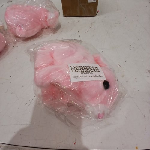 BUNNY PALS MY REALISTIC INTERACTIVE SMALL RABBIT PLUSH FOR KIDS - 6" - PINK image 2