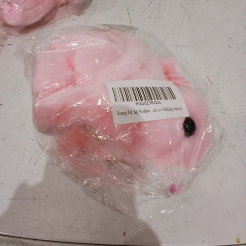 BUNNY PALS MY REALISTIC INTERACTIVE SMALL RABBIT PLUSH FOR KIDS - 6" - PINK image 3