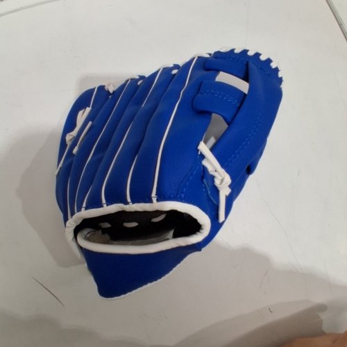 LEFT HAND BASEBALL GLOVE - 10.5" - BLUE / WHITE image 4