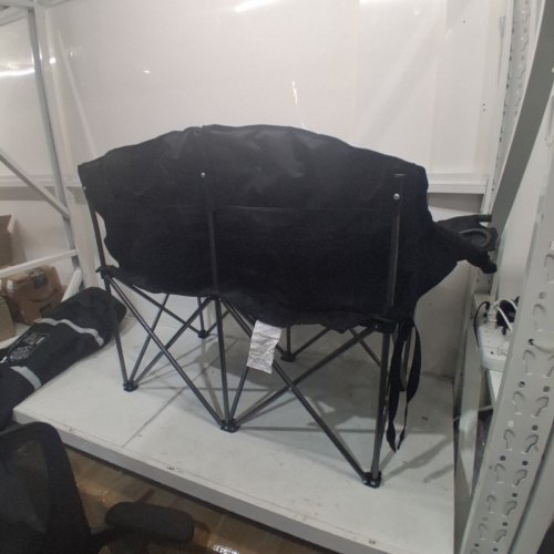 KINGCAMP 2-PERSON FOLDING DOUBLE CAMPING CHAIR - 660 LBS CAP - BLACK (MODEL: KC2509) image 3