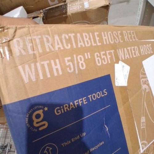 GIRAFFE TOOLS RETRACTABLE GARDEN HOSE REEL - 5/8" X 65FT - GREY (MODEL: CW20) image 4