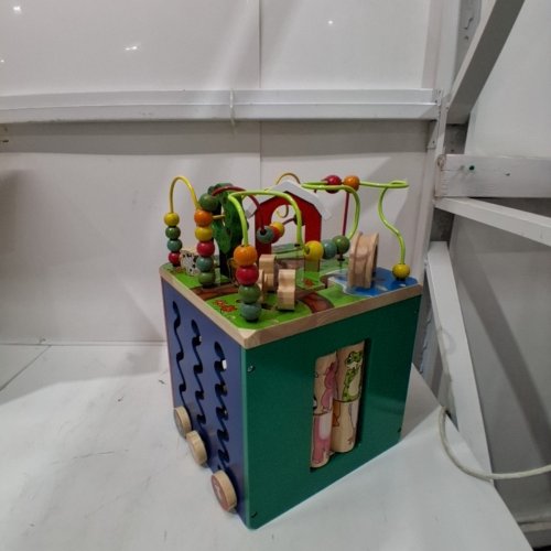 B. TOYS WOODEN ACTIVITY CUBE WITH ALPHABET EDUCATIONAL FOR TODDLERS - 1 YEAR+ - MULTICOLORED (MODEL: CH1040-01) image 2