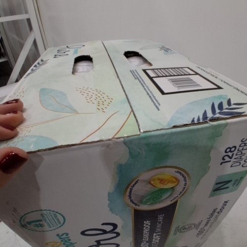 128PK PAMPERS PURE PROTECTION HYPOALLERGENIC UNSCENTED 100% LEAKPROOF DISPOSABLE DIAPERS - NEWBORN image 3