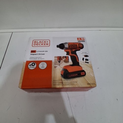 BLACK+DECKER POWERCONNECT CORDLESS IMPACT DRIVER *TOOL ONLY* - 1/4" - 20V MAX - ORANGE/ BLACK (MODEL: BDCI20C) image 6
