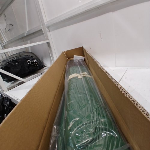 VEVOR ALL WEATHER WATERPROOF PE TARPAULIN OUTDOOR STORAGE DECK BOX WITH GALVANIZED FRAME - 230 GAL - BLACK/GREEN (MODEL: JH-230) image 2