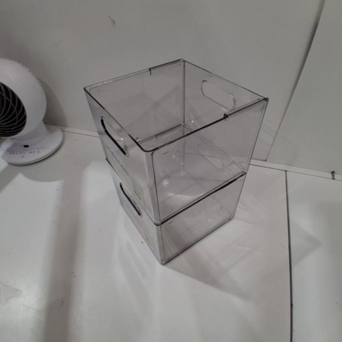 2PK BRIGHTROOM ALL PURPOSE CLEAR EXPANDABLE BIN LARGE - CLEAR (MODEL: 002-02-8601) image 3