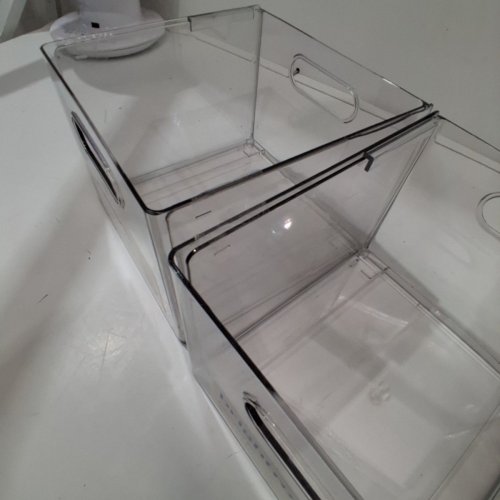 2PK BRIGHTROOM ALL PURPOSE CLEAR EXPANDABLE BIN LARGE - CLEAR (MODEL: 002-02-8601) image 5