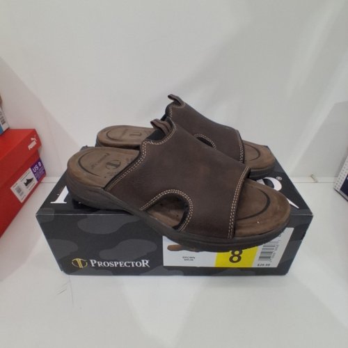 MEN'S PROSPECTOR AUSTIN 2.0 SLIDE SANDAL - SIZE 8 - BROWN/BLACK (STYLE : 1982232) image 2