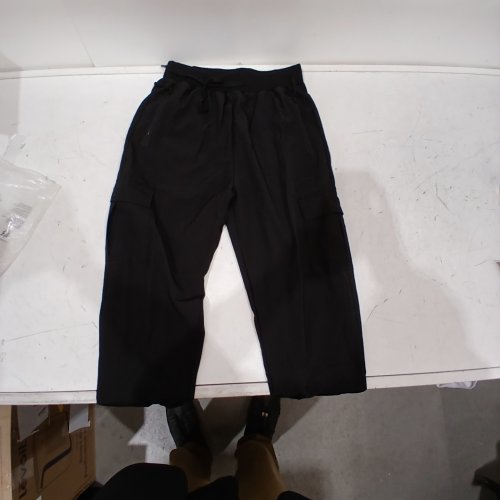 WOMENS LIGHTWEIGHT CARGO JOGGER PANTS - MEDIUM - BLACK image 2