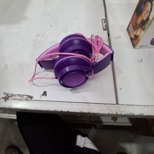 AILIHEN WIRED OVER EAR HEADPHONES WITH MICROPHONE AND VOLUME CONTROL - FOLDABLE, LIGHTWEIGHT, 3.5MM JACK - PURPLE/PINK (MODEL: C8) image 4