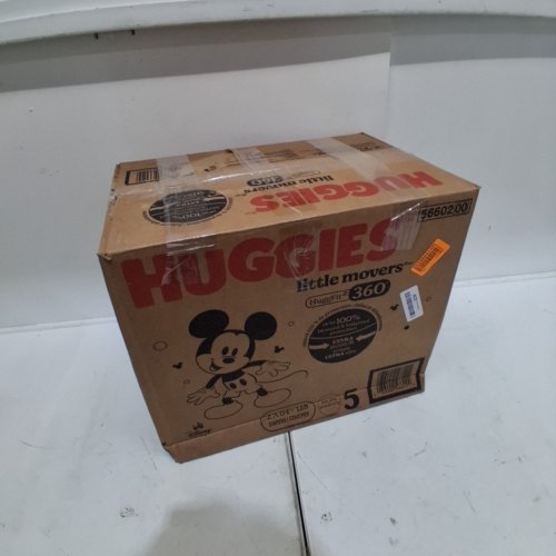 128PK DISNEY HUGGIES LITTLE MOVERS HUGGFIT 360 BABY DIAPERS - SIZE 5 - MICKEY MOUSE image 3