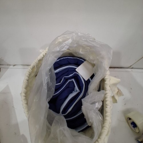 MELLOW COOLING COMFORTER - TWIN/XL - NAVY BLUE AND WHITE image 4