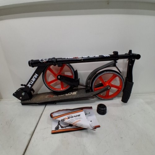 HURTLE RENEGADE ADJUSTABLESCOOTER WITH KICKSTAND, ADJUSTS FROM CHILD TO ADULT HEIGHT - BLACK (MODEL: HURTSBLK) image 2